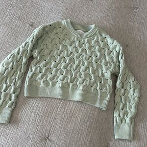 Zara Girls Size 11-12 Seafoam Green Sweater. Worn once.